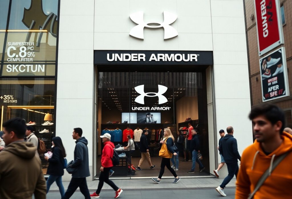 Under Armour e la sfida ai giganti. Come si sta posizionando sul mercato globale. 2 Under Armour e la sfida ai giganti. Come si sta posizionando sul mercato globale. 1